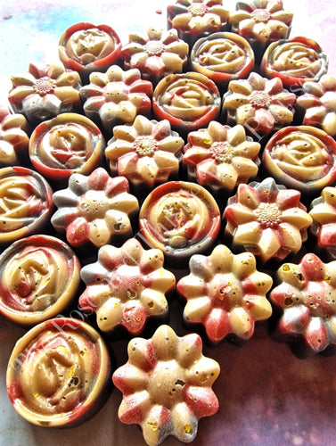 Black Pomegranate Soy Wax Melt Flowers