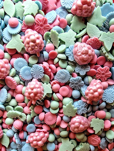 Coconut Water and Raspberry Soy Wax Melt Mixed Dots and Shapes