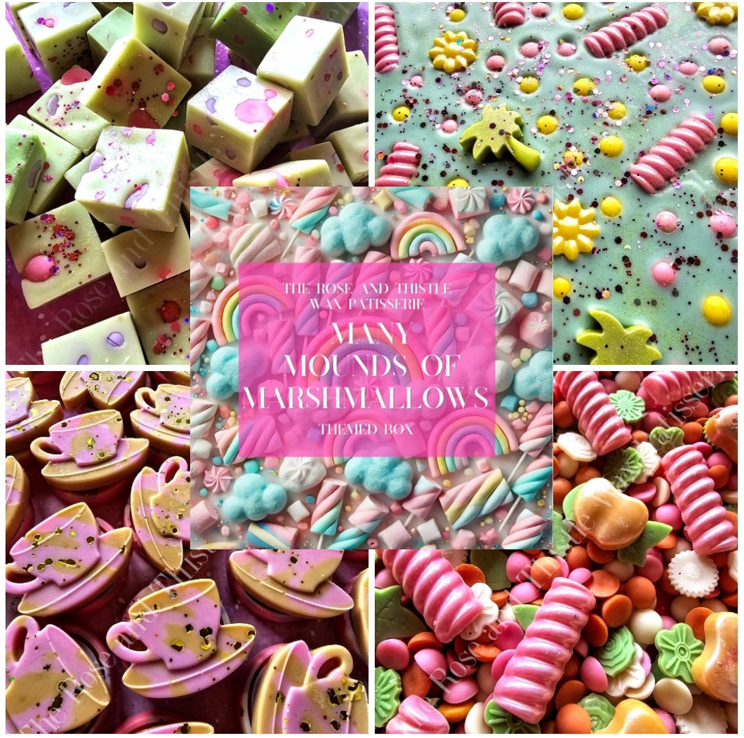 REDUCED!Many Mounds Of Marshmallows Soy Wax Melt Box