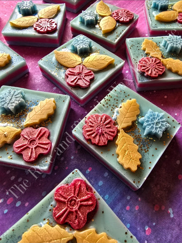 Winter Blossom and Vanilla Cream Wax Melt Mini Slab