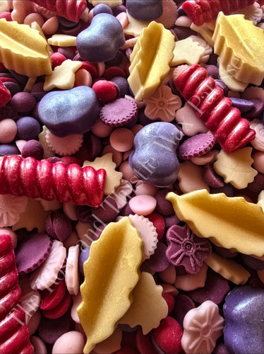 Plum and Rhubarb Soy Wax Melt Mixed Mini Shapes Bag