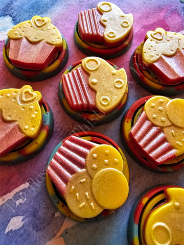Rose Lemon Cupcake Soy Wax Melt Shape