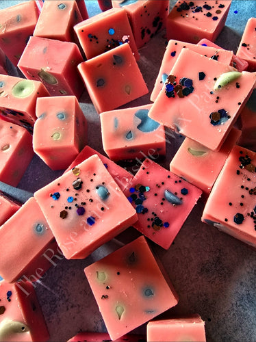 Pink Clouds Candy Cane Soy Wax Melt Chunks