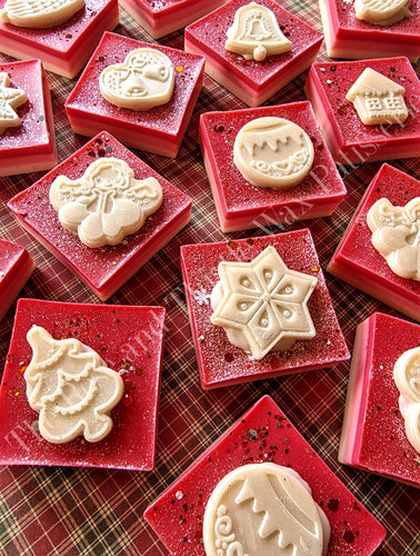 Candy Cane Wax Melt Mini Slab