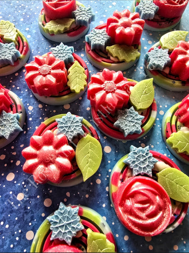 Winter Rose and Pink Pepper soy wax melt shape