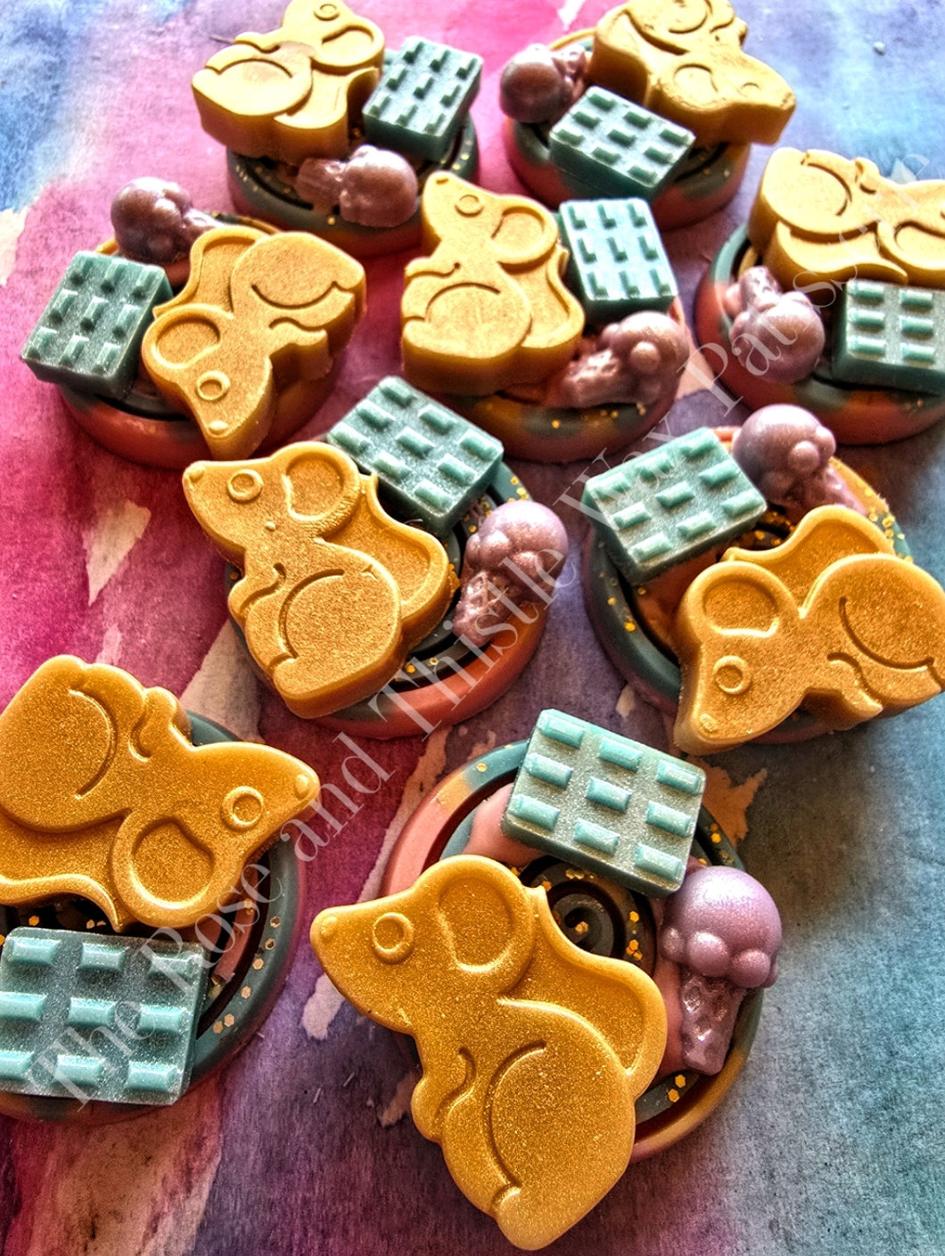 Marshmallow and Toffee Nut Latte Soy Wax Melt Shapes